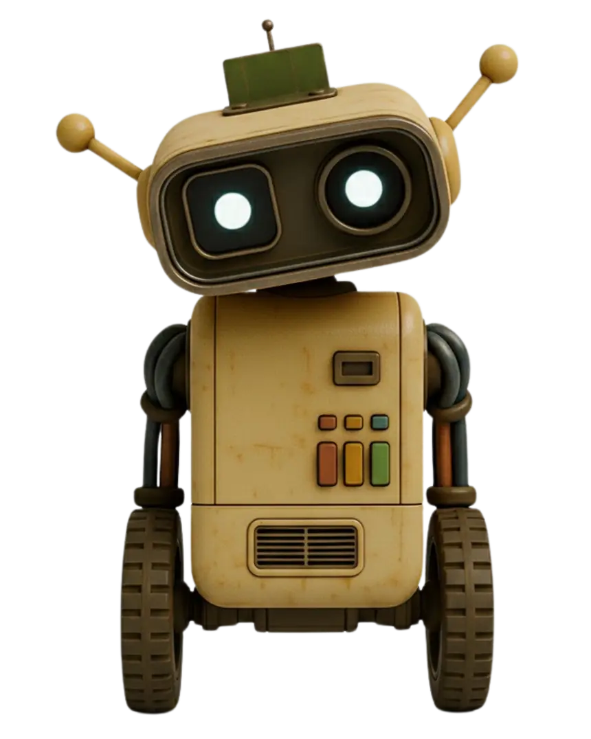 O Byte de frente, o peito aceso na cor da emoção que ele sente.