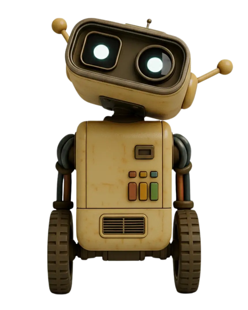 O Byte encantado, olhando para cima.